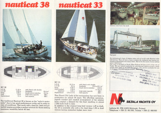 Nauticat 1995 Brochure