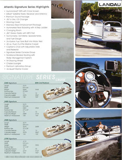 Landau 2008 Pontoon Brochure