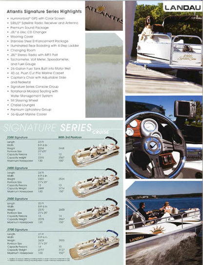 Landau 2008 Pontoon Brochure