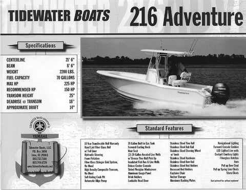 Tidewater 216 Adventure Brochure