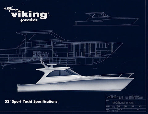 Viking 52 Sport Yacht Specification Brochure