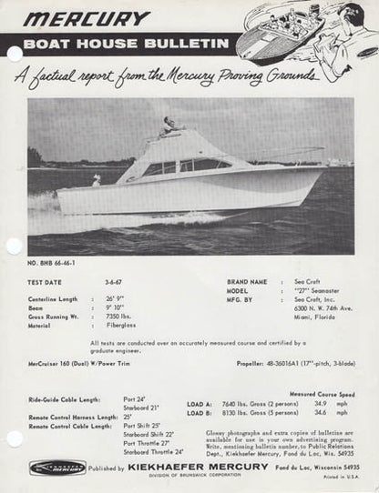 Seacraft 27 Brochure Package