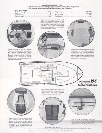 Aquasport 19-6 Family Fisherman Brochure