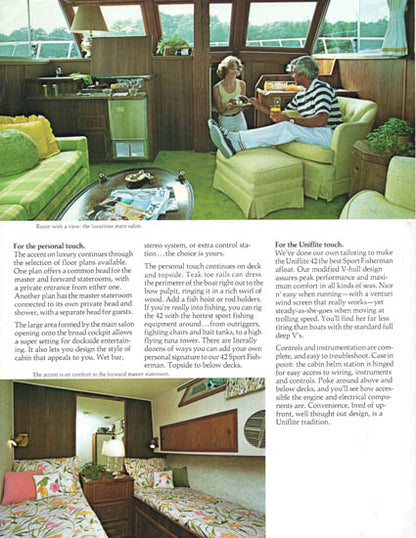 Uniflite 42 Sport Fisherman Brochure