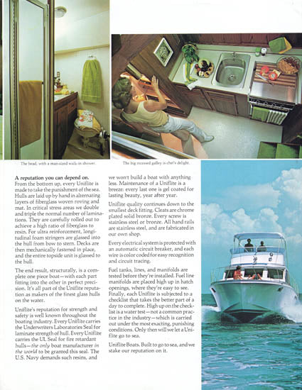 Uniflite 42 Sport Fisherman Brochure