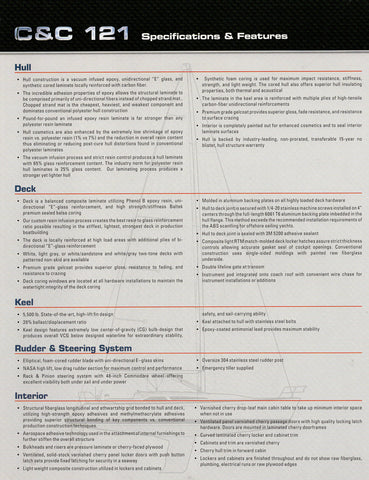 C&C 121 Specification Brochure - 2008