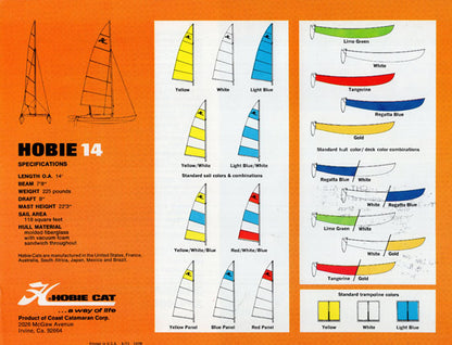 Hobie Cat 14 Brochure