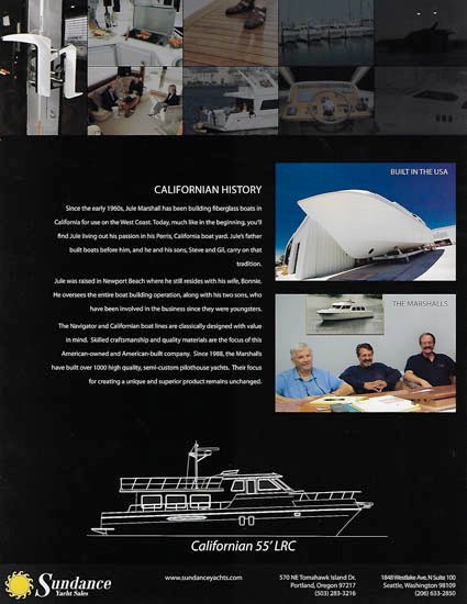 Californian 55 Long Range Cruiser Brochure