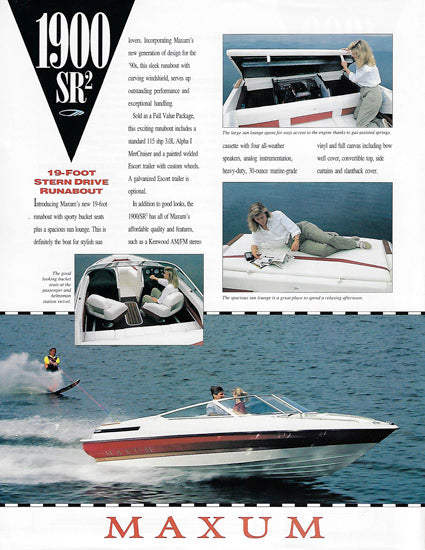 Maxum 1900 SR2 Brochure