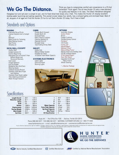 Hunter 25 Brochure