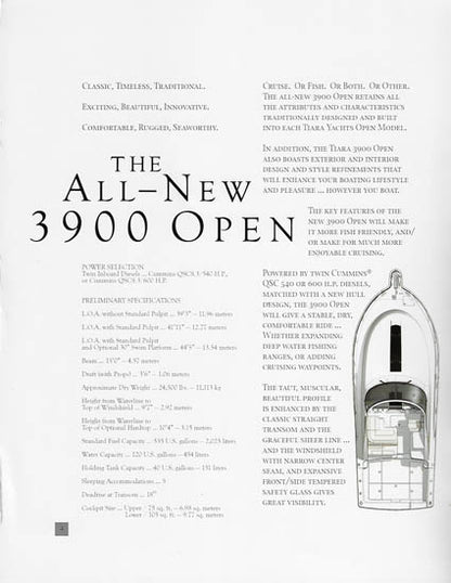 Tiara 3900 Open Brochure