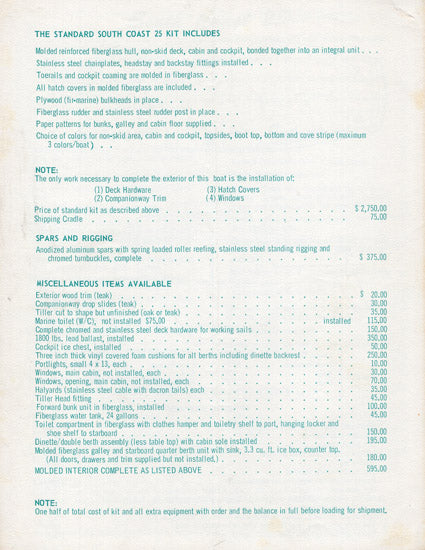 South Coast 25 Brochure