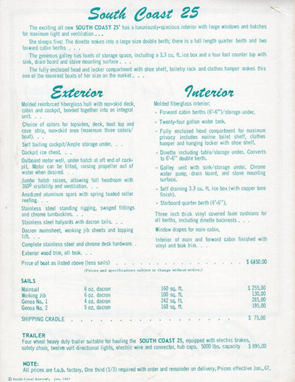 South Coast 25 Brochure