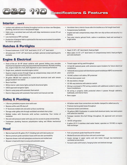 C&C 110 Specification Brochure - 2006