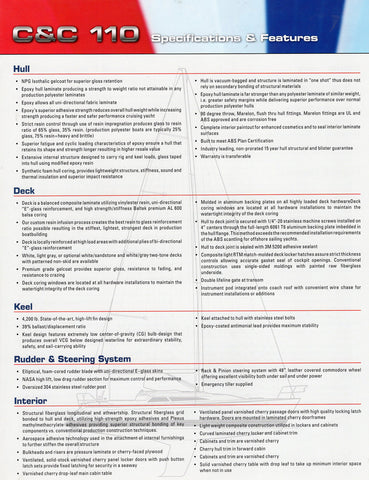C&C 110 Specification Brochure - 2006