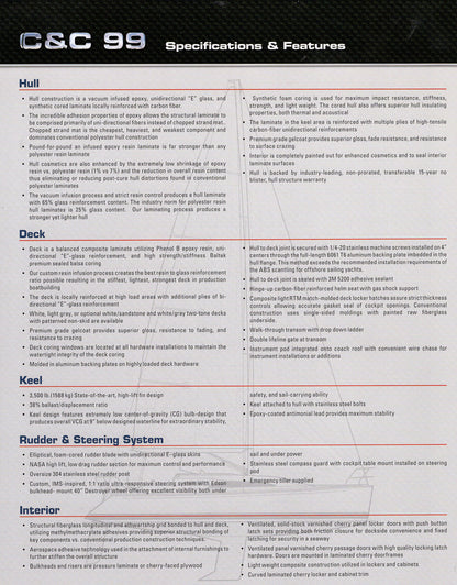 C&C 99 Specification Brochure - 2008