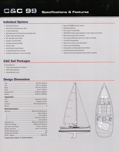 C&C 99 Specification Brochure - 2008