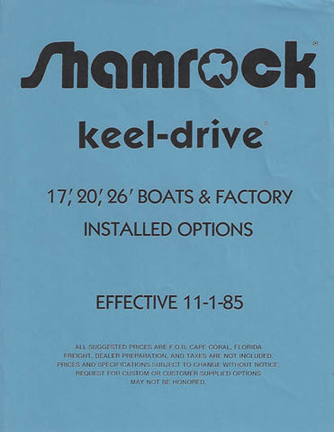 Shamrock Option Price List