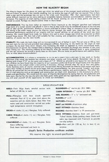 Russell Alacrity Mark II Brochure