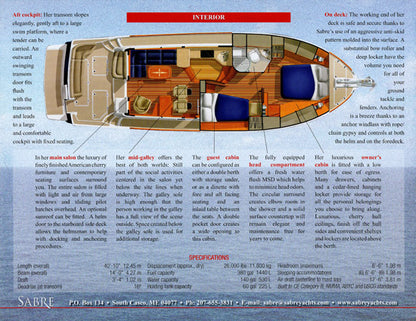 Sabreline 40 Sedan Preliminary Brochure