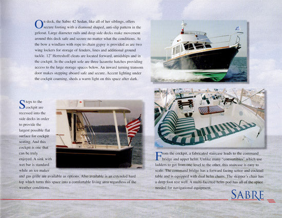 Sabreline 42 Sedan Brochure
