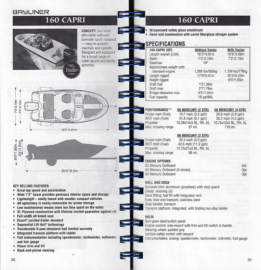 Bayliner 2001 Sales Handbook
