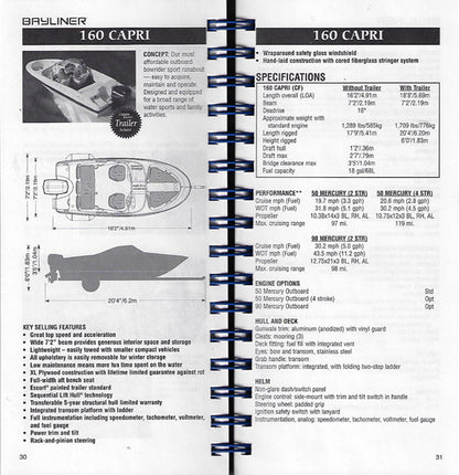 Bayliner 2001 Sales Handbook