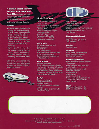 Bayliner 1997 Jet Boat Brochure