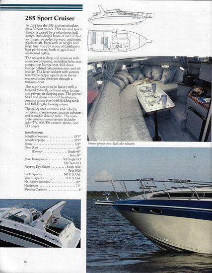 Celebrity 1989 Brochure