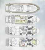 Uniesse 55 Motor Yacht Specification Brochure