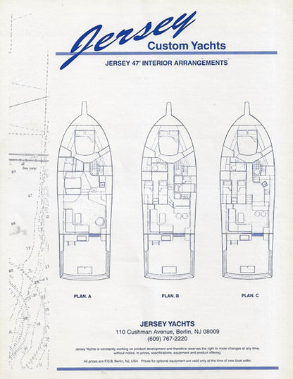 Jersey 47 Convertible Specification  Brochure