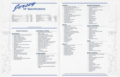 Jersey 44 Convertible Specification  Brochure