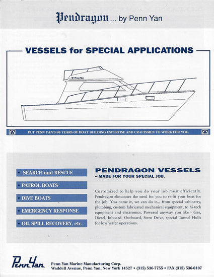 Penn Yan Pendragon Brochure