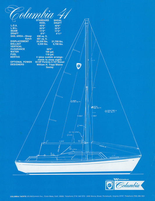Columbia 41 Launch Brochure