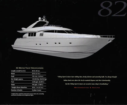 Viking Princess 82 Motor Yacht Brochure