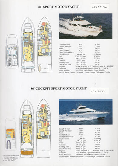Cheoy Lee Sport Motor Yachts Brochure