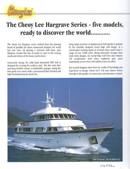 Cheoy Lee Hargrave Motor Yachts Brochure
