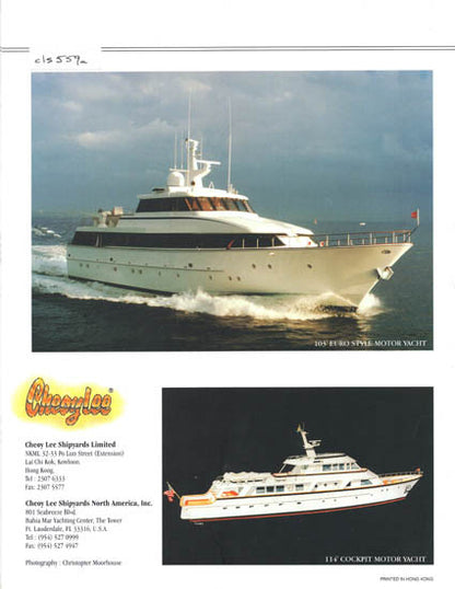 Cheoy Lee Hargrave Motor Yachts Brochure