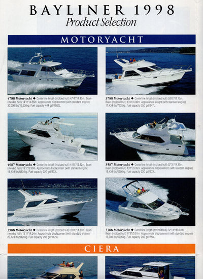 Bayliner 1998 Abbreviated Brochure