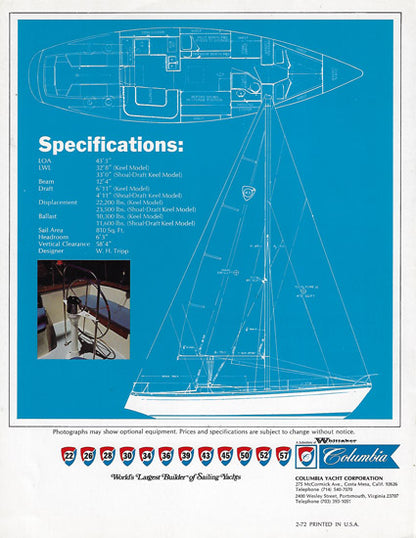Columbia 43 Brochure