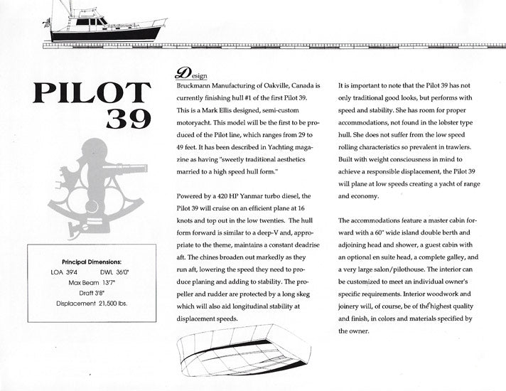 Bruckmann Pilot 39 Brochure
