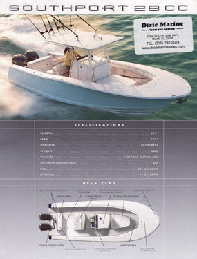 Southport 28 Center Console Brochure