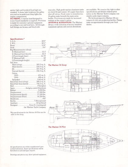 Mariner 36 Brochure