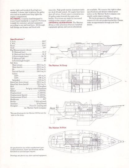 Mariner 36 Brochure