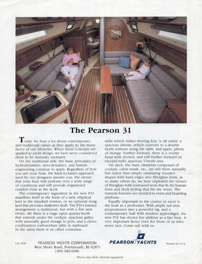 Pearson 31 Brochure