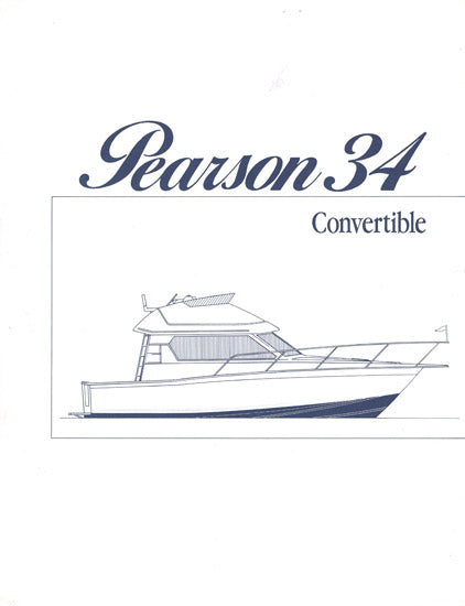 Pearson 34 Convertible Preliminary Brochure