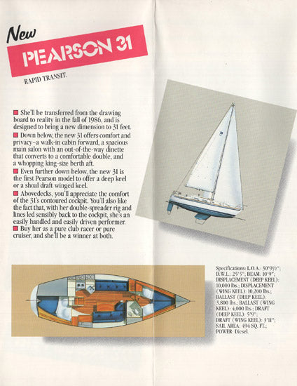 Pearson 1987 Brochure