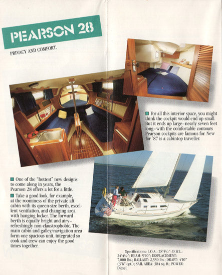 Pearson 1987 Brochure