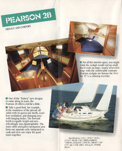 Pearson 1987 Brochure
