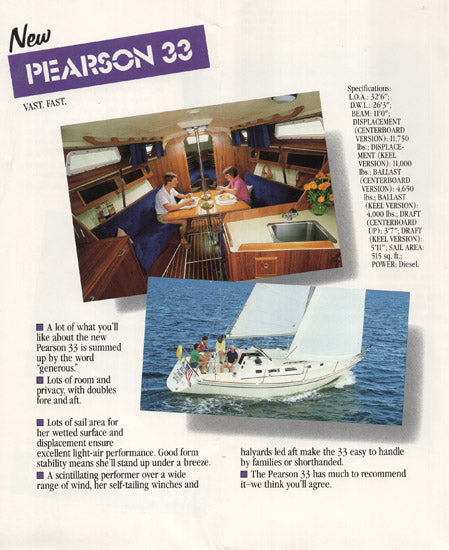 Pearson 1987 Brochure